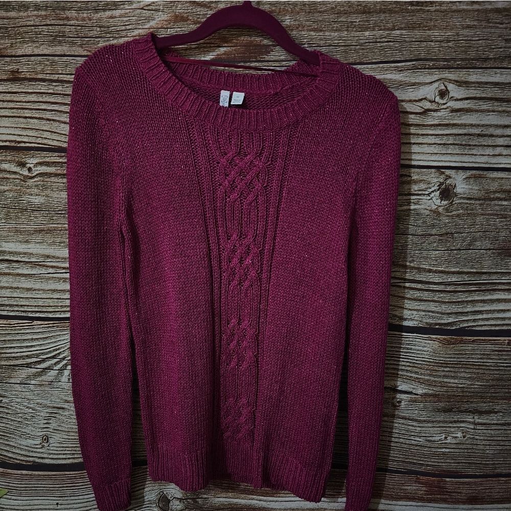 Relativity long sleeve sweater Women's medium blooming fushia NWT